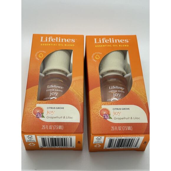 Lifelines Other - 4 pack Lifelines‎ Essential Oil Joy Blend Citrus Grove Spice Rush Crisp Mountain